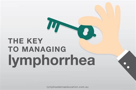 The Key to Managing Lymphorrhea